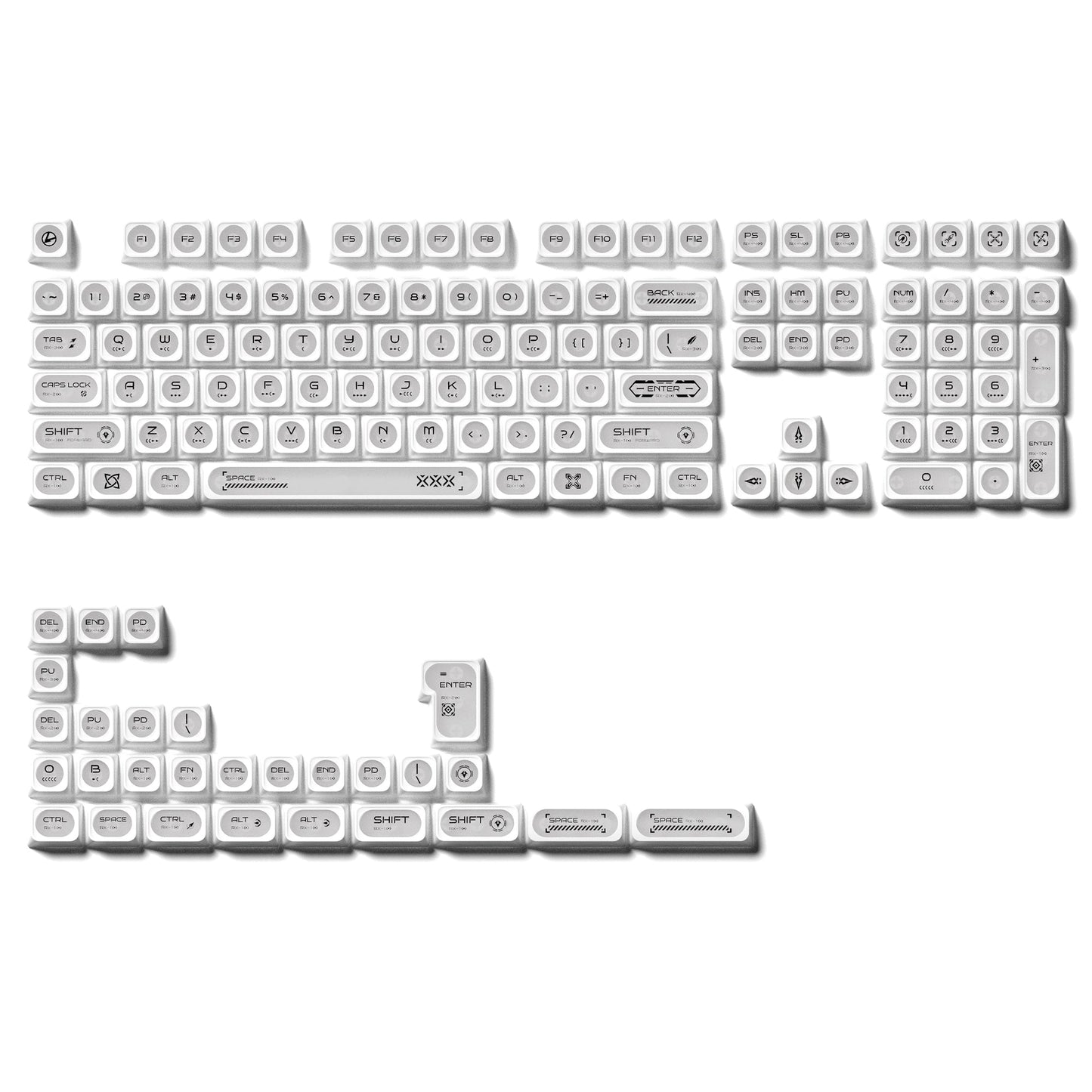 XVX Cats eye MAX Profile Dye-Sub PBT Keycap Set 136-Key