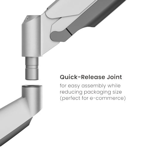 Ergonomic Mechanical Spring Monitor Arm (17"-45") With Clamp