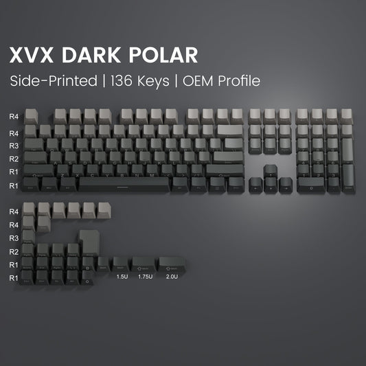 XVX Gradient Series 136-Key Side-Printed OEM Profile Keycap