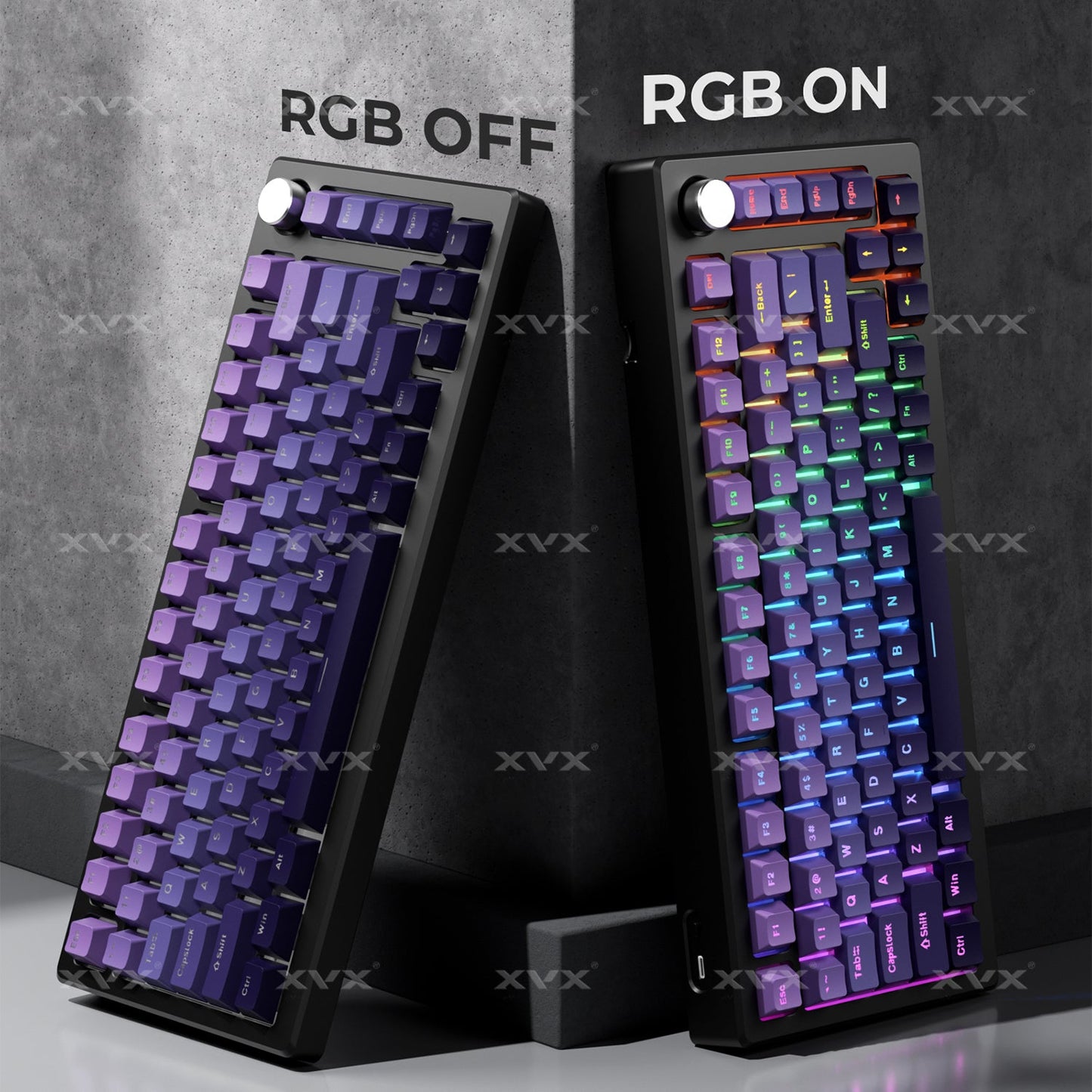 Gradient Series XVX Shine-Through Double-Shot OEM Profile PBT Keycap 134-key