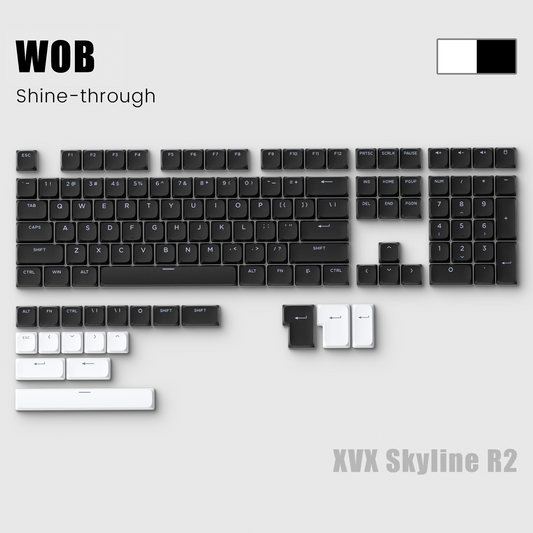 XVX Skyline R2 - Low Profile PBT Double-shot Keycap