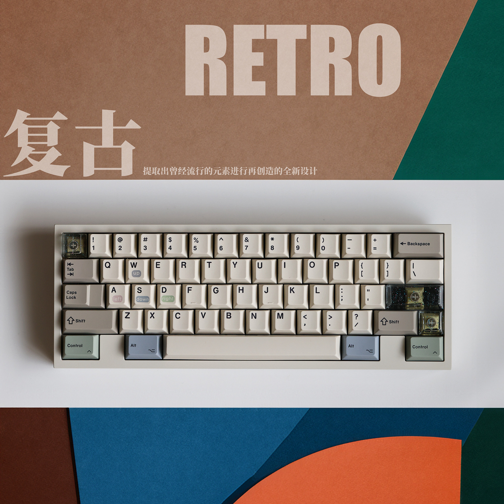 JKDK Retro PBT Keycaps