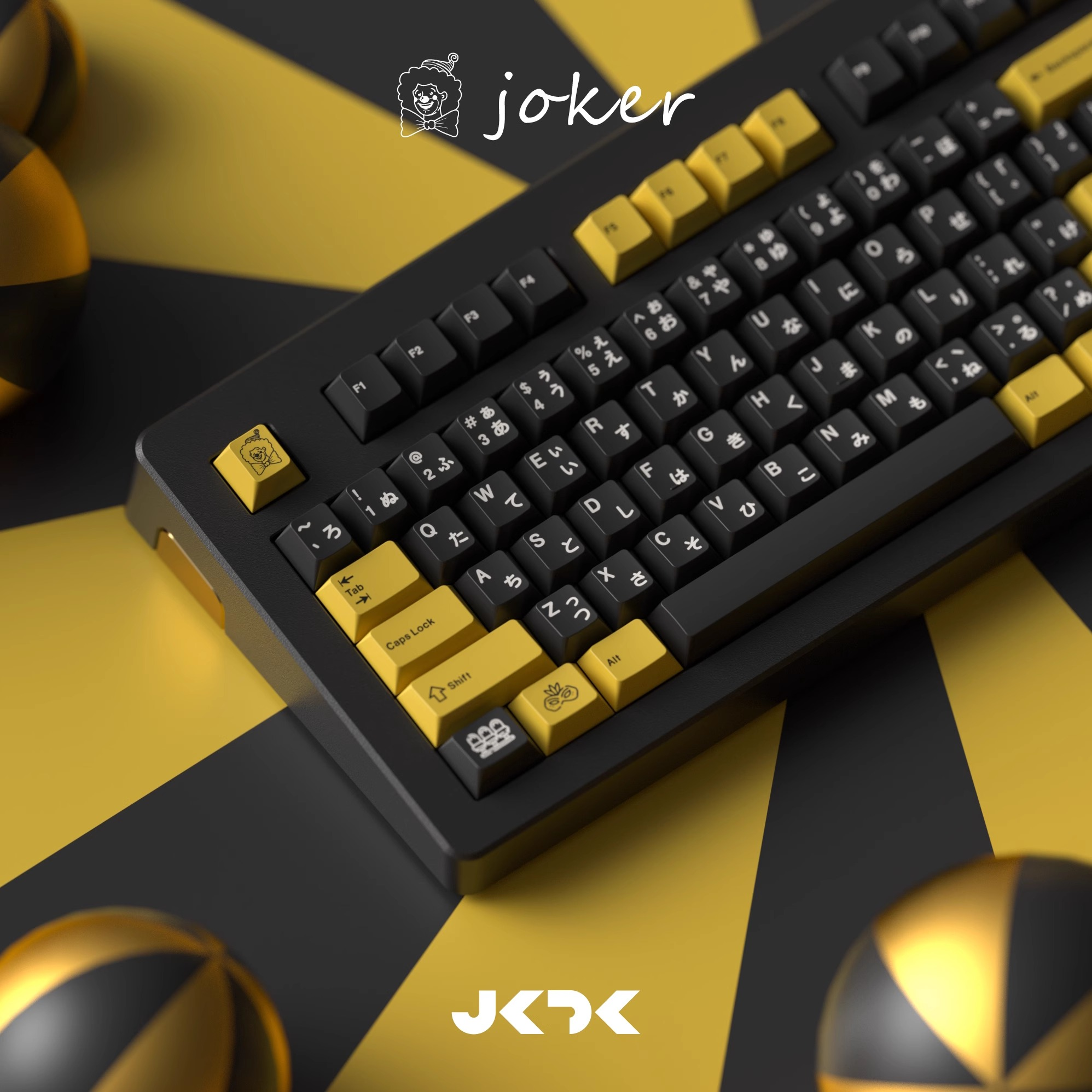 JKDK Joker PBT Keycaps – 143 Keys, Dye-Sub