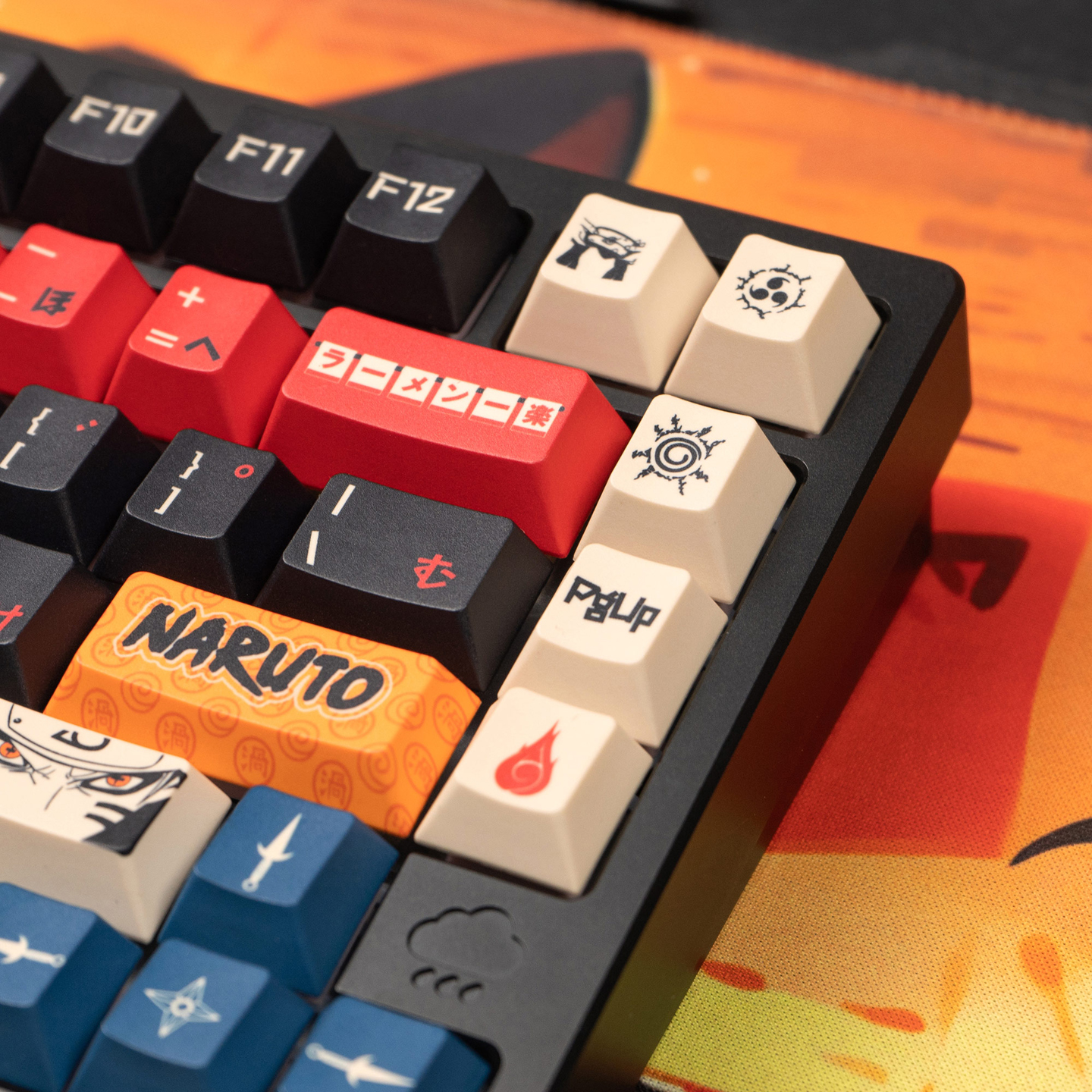 Naruto PBT Keycaps – Cherry Profile (129 Keys)