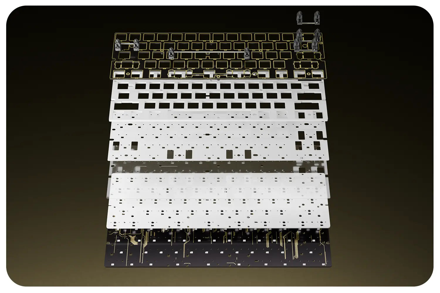 GATERON GT60 PRO+ HE Magnetic Keyboard PCB